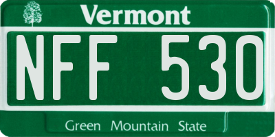 VT license plate NFF530