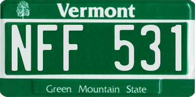VT license plate NFF531