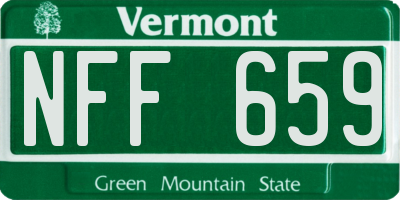 VT license plate NFF659
