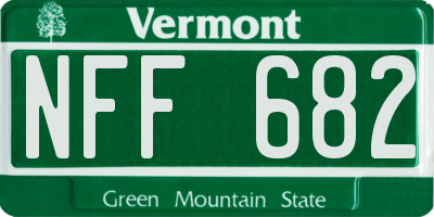 VT license plate NFF682