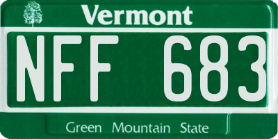 VT license plate NFF683