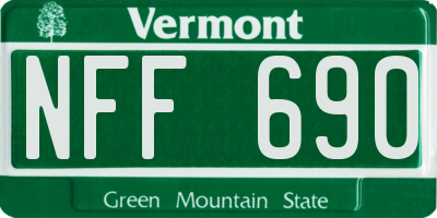 VT license plate NFF690