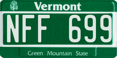 VT license plate NFF699