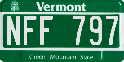 VT license plate NFF797