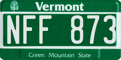 VT license plate NFF873