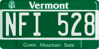 VT license plate NFI528