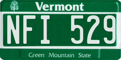 VT license plate NFI529