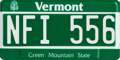 VT license plate NFI556