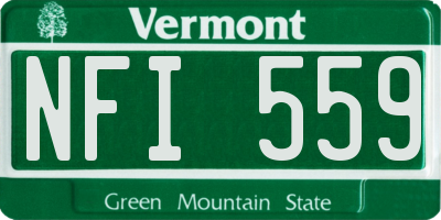 VT license plate NFI559