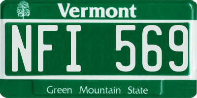 VT license plate NFI569