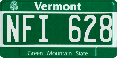 VT license plate NFI628