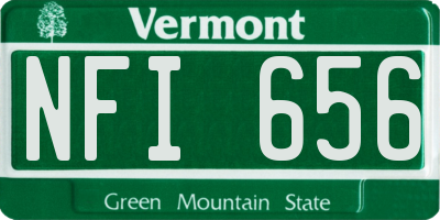 VT license plate NFI656