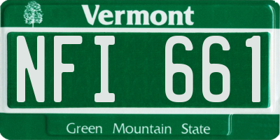 VT license plate NFI661