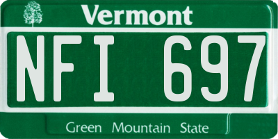 VT license plate NFI697