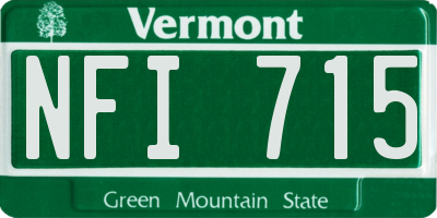VT license plate NFI715