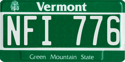 VT license plate NFI776