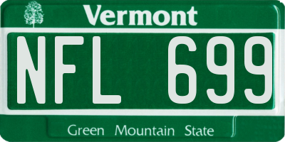VT license plate NFL699