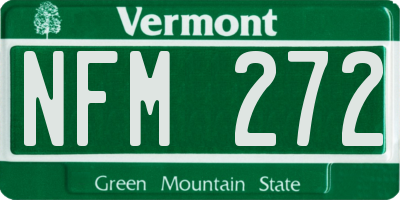 VT license plate NFM272