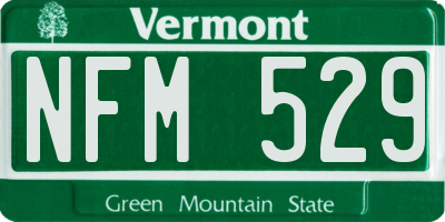 VT license plate NFM529