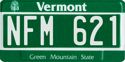 VT license plate NFM621