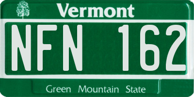 VT license plate NFN162