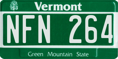 VT license plate NFN264