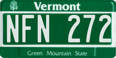 VT license plate NFN272