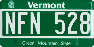 VT license plate NFN528