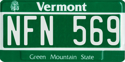 VT license plate NFN569