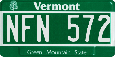 VT license plate NFN572