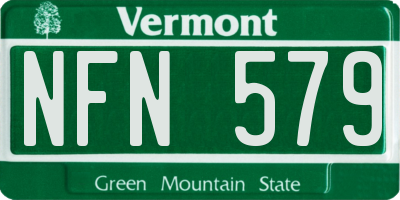 VT license plate NFN579