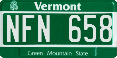 VT license plate NFN658