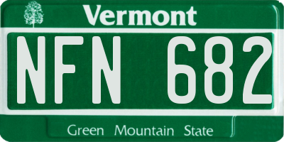 VT license plate NFN682