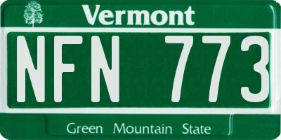 VT license plate NFN773