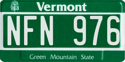 VT license plate NFN976