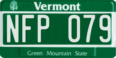 VT license plate NFP079