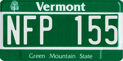 VT license plate NFP155