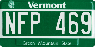 VT license plate NFP469