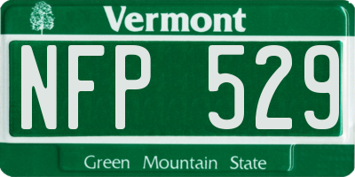 VT license plate NFP529