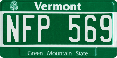VT license plate NFP569