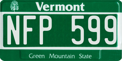 VT license plate NFP599