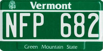 VT license plate NFP682