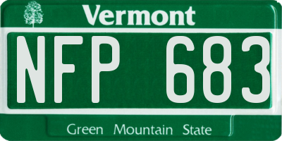 VT license plate NFP683