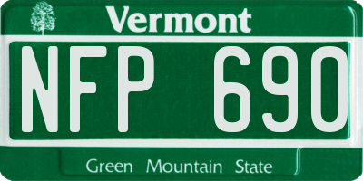 VT license plate NFP690