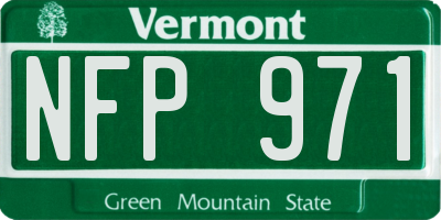 VT license plate NFP971