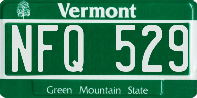 VT license plate NFQ529