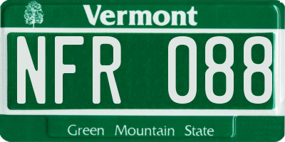 VT license plate NFR088