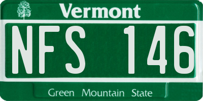VT license plate NFS146