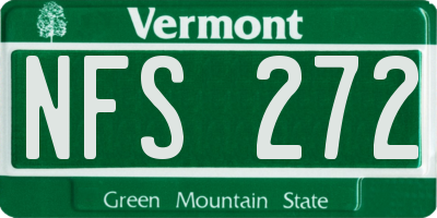 VT license plate NFS272