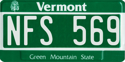 VT license plate NFS569